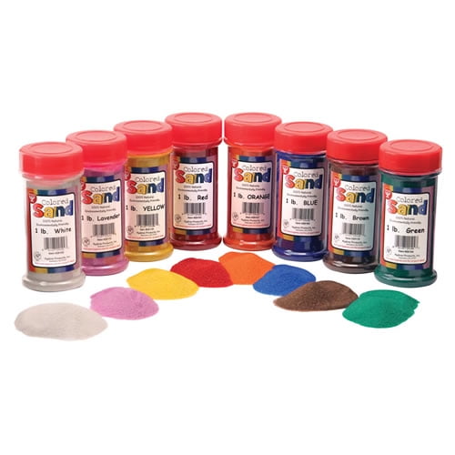Coloured Sand 220gm Pack of 8 Assorted Colours